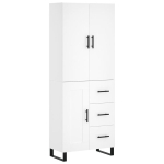 vidaXL k&otilde;rge kapp, valge, 69,5 x 34 x 180 cm, tehispuit