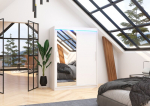 Kapp koos Led valgustusega Bianco 150, valge