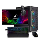 Arvuti Gaming PC Corsair 2 Komplekt, Intel&reg; Core&trade; i5-14600KF 4.9 GHz, 1 TB SSD, RAM 16GB DDR5, GeForce RTX&trade; 5060 8GB, PSU 650W, Windows 11 24″ FullHD 1920×1080 165Hz