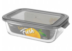 Kuumakindlast klaasist toidukarp, kaanega 1000ml