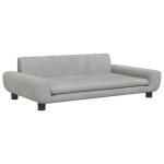 vidaXL lastediivan, helehall, 100 x 54 x 33 cm, samet