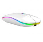 Juhtmeta RGB hiir, valge