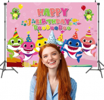 Baby Shark fototaust