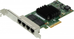 INTEL Gigabit Etherneti kaart Server I350-T4 - PCI Express 2.1 x4 - 4 Porti - 4 x V&otilde;rk (RJ-45) - Keerdpaar