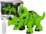 Interaktiivne dinosaurus Triceratops efektidega Lean Toys, roheline