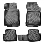 Auto kummimatid mustad 3D RIZLINE RENAULT LAGUNA III (2007-2015)
