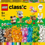LEGO&reg; 11034 Klassikalised Loomad, Lemmikloomade M&auml;nguasi, Koera, Kassi, J&auml;nese, Hamstri ja Linnu Mudel