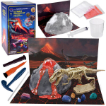 Arendav vulkaani ja dinosauruste kaevamiskomplekt Lean Toys