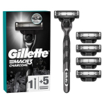 Raseerija GILLETTE MACH3 Charcoal +5 pead