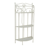 Riiul SANDY 58x28xH114cm, antiikvalge