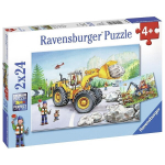 pusle ravensburger 2x24 tk ekskavaatorid t&ouml;&ouml;l