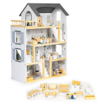 Nukumaja 18 puitm&ouml;&ouml;blist koosneva komplektiga Eco Toys W06A392