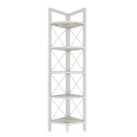 Riiul Asir, 30,5x33x160 cm, valge