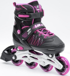 Rulluisud SMJ sport LEA, 26-29, must/roosa