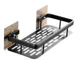 Rippuv vannitoa riiul, 2 tk SD87, must