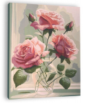 Maalimine numbrite j&auml;rgi "Roosid", 40x50cm