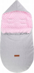 Universaalne magamiskott/&uuml;mbrik Babymam, gray/pink, 90x45 cm
