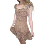 Boho stiilis kleit naistele Shopwo, pruun
