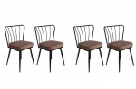 4 tooliga komplekt Kalune Design Yildiz 947 V4, pruun