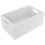 Puidust kast 36x26x15 cm, valge