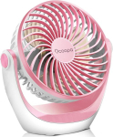Lauaventilaator Ocoopa USB, 2,5W, roosa