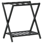 vidaXL pagasialus, must, 68 x 38 x 58 cm, bambus
