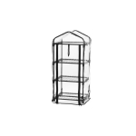 Kasvuhoone 3 riiulit musta v&auml;rvi