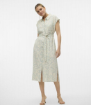Vero Moda naiste kleit 10282532*03, helebeež/roheline