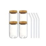Tech Zone klaasid kaanega, 550 ml, 4 tk
