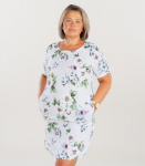 Zabaione naiste kleit CARLA KL*29, valge