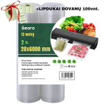 Vaakumpakendamise kott Beoro 2 x 20 x 600 cm, 2 rulli