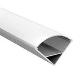 Nurga anodeeritud alumiiniumprofiil LED-ribale, 3m x 15,8mm x 15,8mm, 2 tk