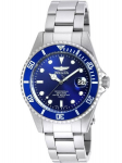 Unisex kell Invicta Pro Diver, 37mm, WR200, h&otilde;bedane/sinine