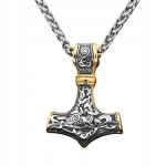 THOR Valknut NORDIC viikingi vasara kaelakee 305 305, THOR Valknut NORDIC Vikingų plaktukas antkaklis 305