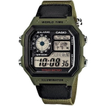 Meeste k&auml;ekell Casio, roheline