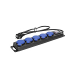 Pikenduskaabel koos l&uuml;litiga IP44 5x2P+Z kummikaabel OR-AE-13159/5M