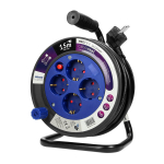 MINI pikenduskaabel 4 pistikupesa 2P+Z 15m OR-AE-1339/G(GS) schuko hall