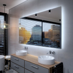 Peegel LED-valgustusega Vannituppa, Magamistuppa, Elutuppa - Dubai - 170 cm, 80 cm, LED Veidrodis Modelis - Dubai 170 cm x 80 cm