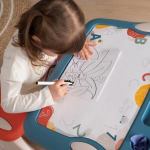 Laud tooliga Smoby Magic Desk, sinine/oranž