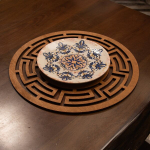Stalo kilimėlio rinkinys (6 vienetai) Labyrinth - Walnut