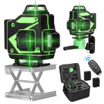 Professionaalne lasernivoo 16 rida 4D roheline kiir 360 kraadi horisontaalselt ja vertikaalselt