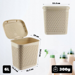 Pesuaine konteiner 6L, beež