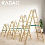 Puidust redel, koduredel, 6 astet, kahepoolne v&auml;rvimine