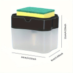 '1 tk. n&otilde;udeseebi dosaator ja k&auml;snahoidja, n&otilde;udepesuvahendi presskast, dosaatorikarp vannituppa, kraanikausipressi seebi dosaator, ilma k&auml;snata, vannitoatarvikud, kodukaunistus, kodum&ouml;&ouml;bel'