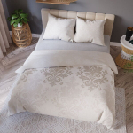 Voodipesu 160x200 puuvillane satiin Grace Beige, Patalynė 160x200 medvilninio satino Grace Beige