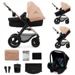 Universaalne vanker Kinderkraft Moov 2 Air 3in1, Sand Beige