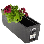 Lillepoti r&otilde;dukast + Insert 19x56cm Grafiit