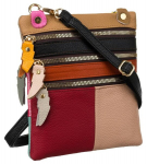 naiste nahast k&auml;ekott - patchwork TY51463