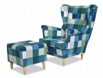 ARI PRINT tugitool koos jalatoega Scandinavian Family Furniture check