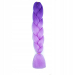 S&uuml;nteetilised juuksed WA10, lilla ja roosa punutis, 130 cm